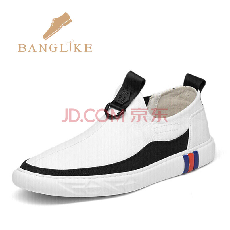 BANGLIKE ÄÐЬ2018пîÓ¢Â×ʱÉÐÐÝÏÐЬÄÐÊ¿³±Á÷Ò»½ÅµÅ°åЬÀÖ¸£Ð¬ °×É« 40£¨¶¨½ðÔ¤ÊÛ£¬ÅÄÏÂÐ貹β¿î£©
