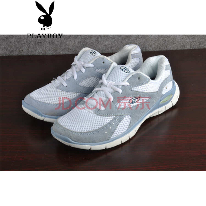 »¨»¨¹«×Ó£¨PLAYBOY£©Ë¬ÅÆÄÐŮʿÔ˶¯Ð¬Åܲ½Ð¬Ó¢¹ú×ãÁÆÅ£Æ¤¼õÕð½¡ÉíÌøÐ¬ °×À¶É« 41.5Âë(US9.5)#ƫС