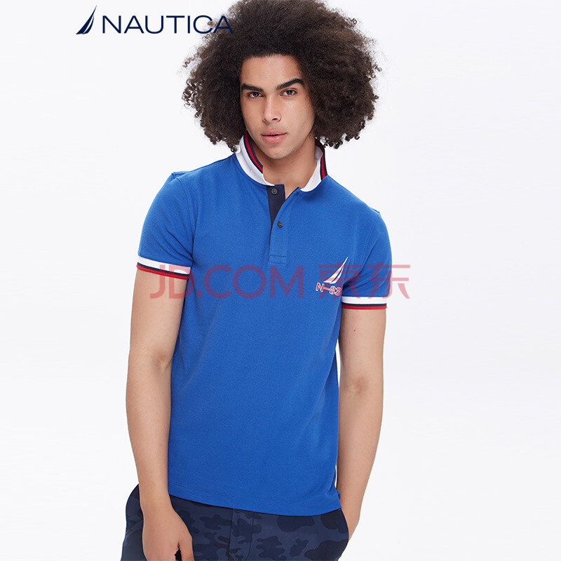 ¡¾×¨Çø2Ãâ1¡¿ÅµµÛ¿¨ NAUTICA ÄÐÊ¿ 18ÄêÐÂ¿î ¶ÌÐäPOOÉÀ KM8112 £¨¶àÉ«¿ÉÑ¡£© À¶É«4MM XL