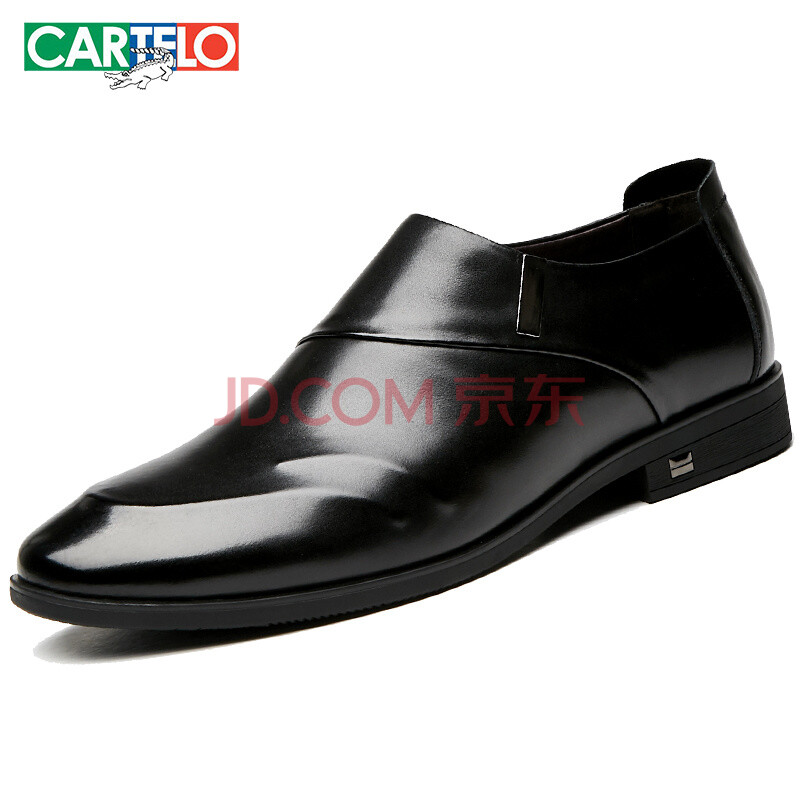 ¿¨µÛÀÖöùÓ㣨CARTELO£©Æ¤Ð¬ÄÐÕæÆ¤Í¸ÆøÉÌÎñÕý×°ÄÐЬ¼âÍ·Ì×½ÅʱÉг±Ð¬×ÓÄÐ ºÚÉ« 44