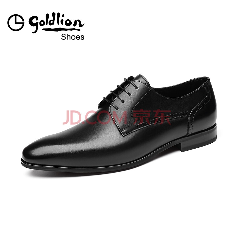 Goldlion/½ðÀûÀ´ÄÐЬ 2018Çï¼¾ÐÂÆ·Ê±ÉмòÔ¼ÉÌÎñÕý×°ÊæÊÊϵ´øÆ¤Ð¬ÄлéЬµÂ±ÈЬ ºÚÉ« 42