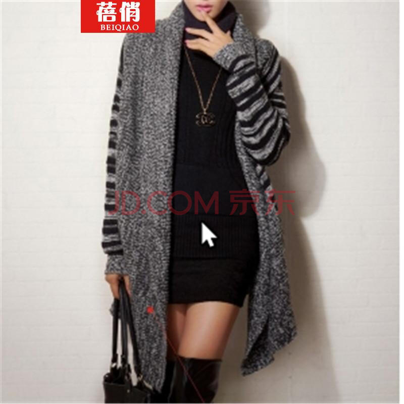 蓓俏 2014中长款不规则开衫<em>斗篷毛衣女</em>打底小