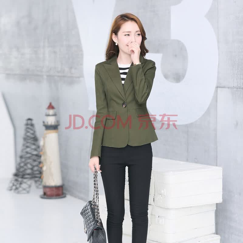 显瘦一粒扣女士<em>小西装外套</em>