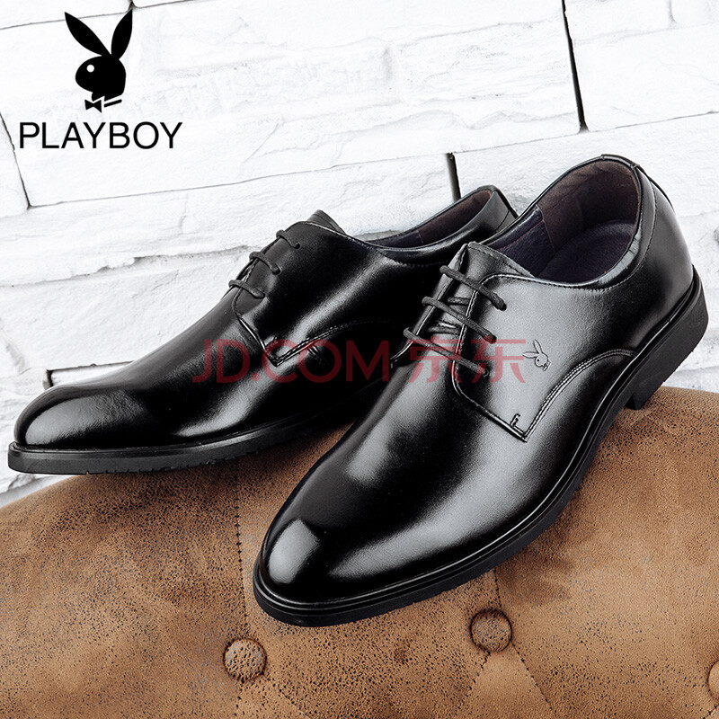 PLAYBOY/»¨»¨¹«×ÓÆì½¢µêÄÐЬÕýװƤЬÏļ¾ÇàÄêÄÐÊ¿ÉÌÎñÓ¢Â×ϵ´øÔ²Í·×ØÉ«Ð¬×Ó ºÚÉ« 41