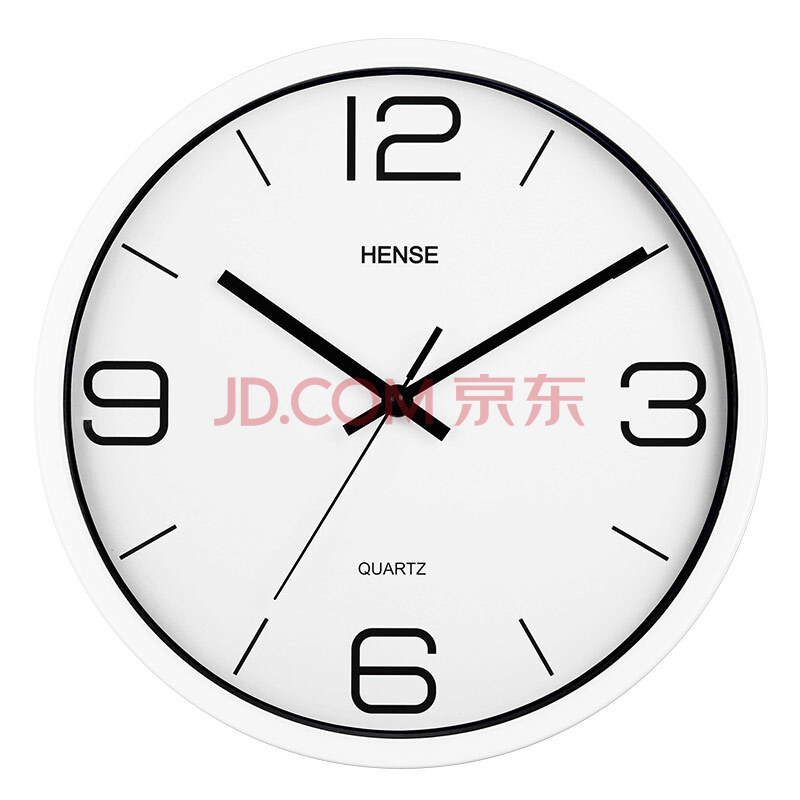 汉时(hense) 钟表挂钟客厅 卧室简约静音大挂表 时尚