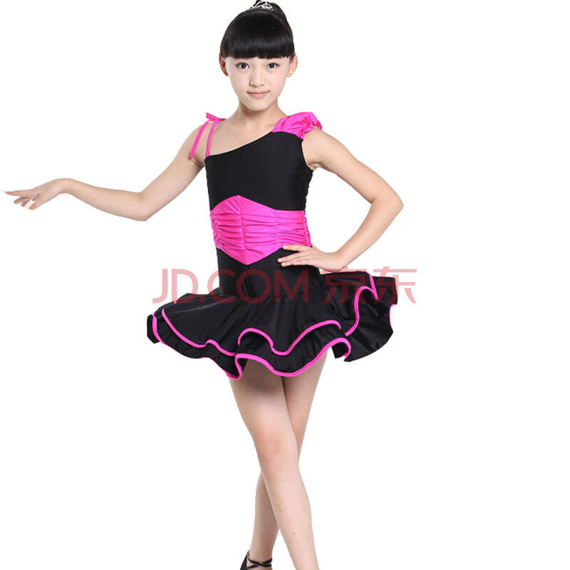 韩范简约淑女儿童舞蹈服装练功服气质修身女童芭蕾舞裙女幼儿拉丁舞裙