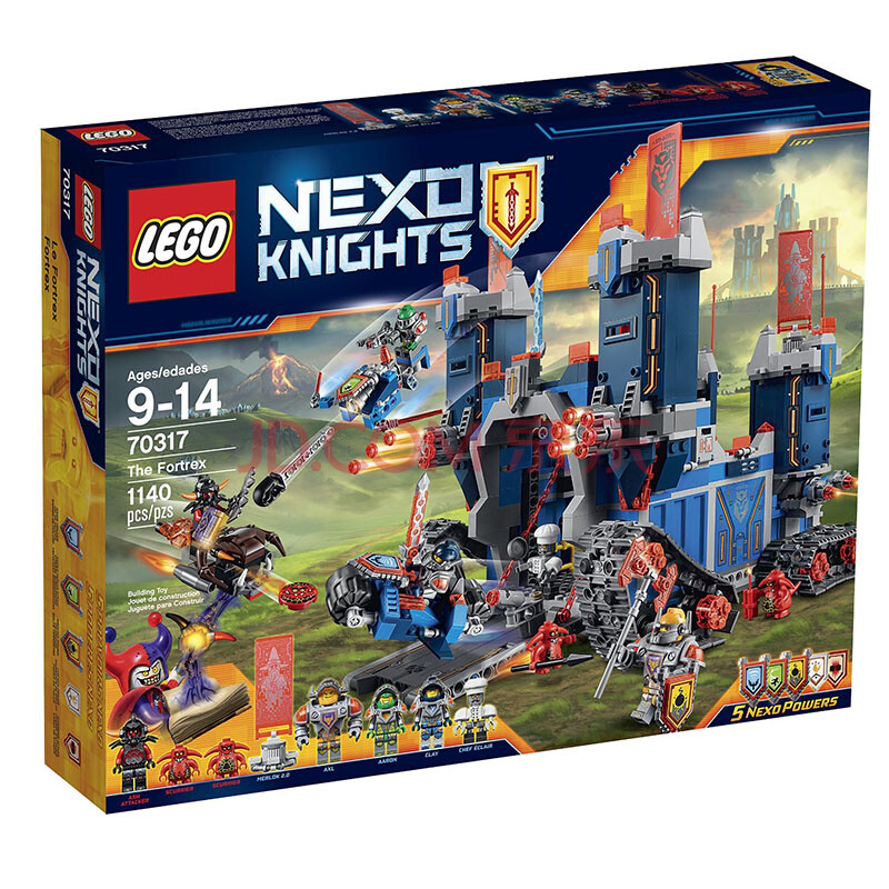 lego 乐高积木玩具 骑士 nexo knights 机械要塞 l70317