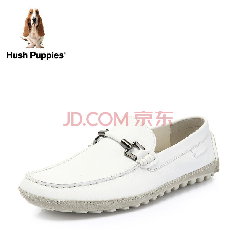 Hush Puppies/Ͼ²½Ê¿2018´ºÐ¿îר¹ñͬ¿îţƤÄÐÐÝÏÐЬÀÖ¸£Ð¬X1Q06AM8 °×É« 41
