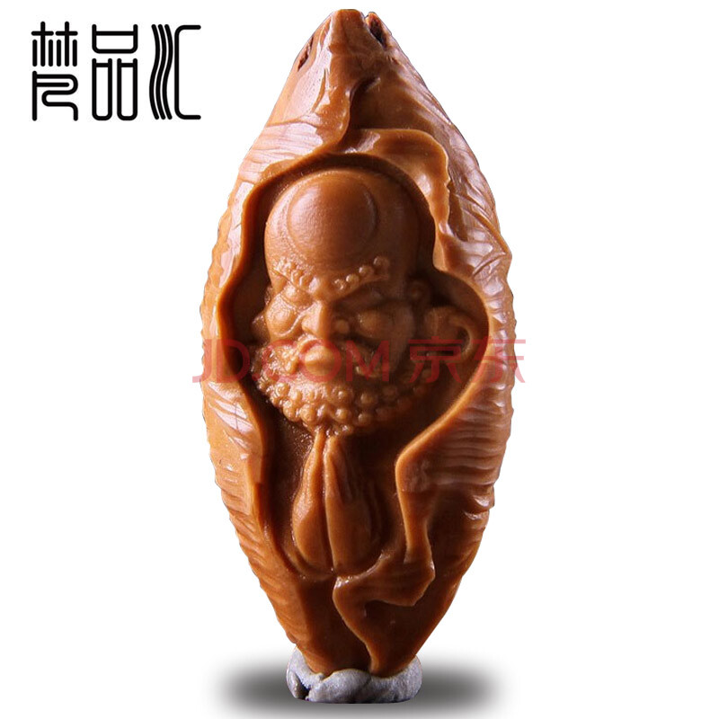 梵品汇 达摩面壁 橄榄核雕单核大籽雕刻文玩手串核雕手机链ict3160