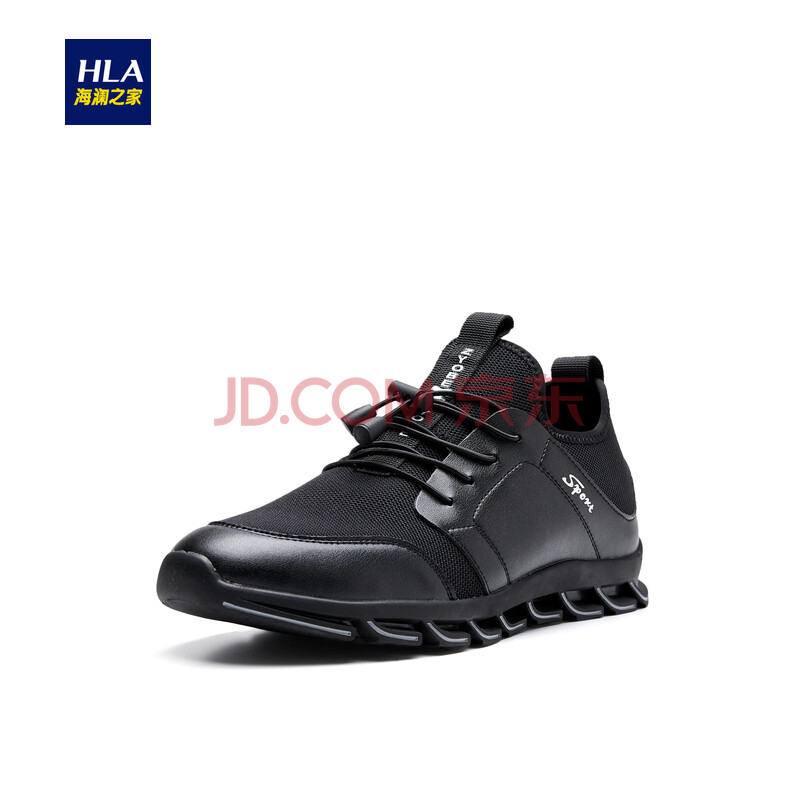 HLAº£À½Ö®¼Ò¾»É«ÏâÆ´ÐÝÏÐЬ2018Çï¼¾ÐÂÆ·ÊæÊÊÌ×½ÅÔ˶¯Ð¬ÄÐHSXDD3E103A ºÚÉ«ÏâÆ´A3 40