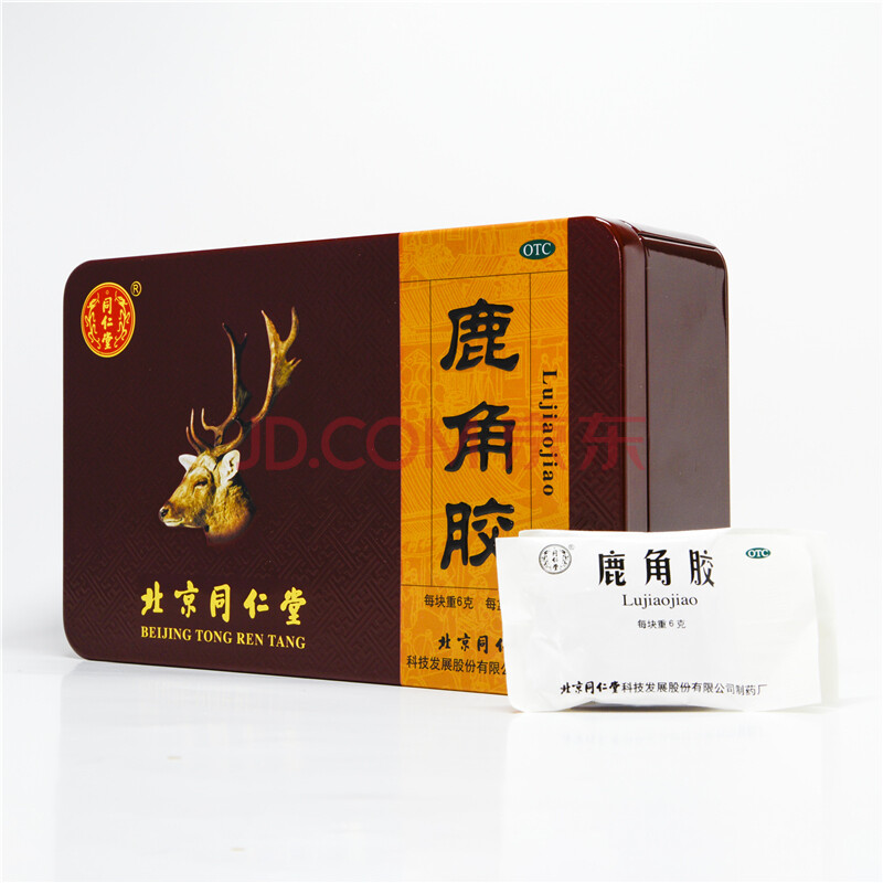 同仁堂 鹿角胶6g*18块 1盒装