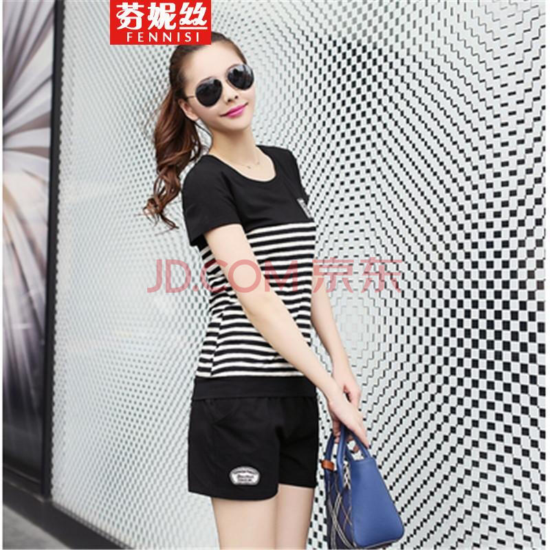 芬妮丝 2014夏休闲运动大码<em>套装</em>女装<em>女短裤秋</em>