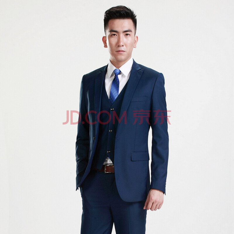 西服套装男修身韩版商务三件套便宜价格 质量