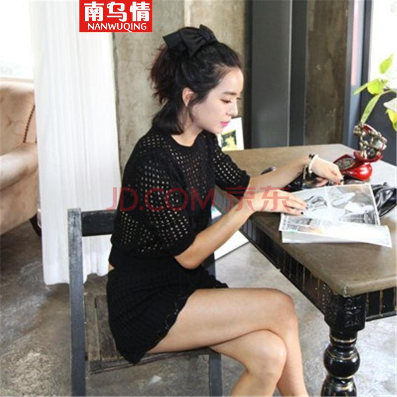 南乌情 2014夏<em>套装</em>春夏<em>短裤</em> <em>黑色</em> 均码<em>图片</em>-京