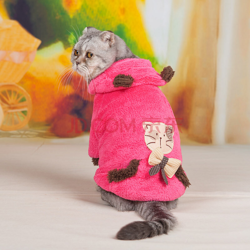 华元hoopet 猫咪衣服猫猫衣服秋冬小猫衣服宠物衣服保暖冬装加菲猫