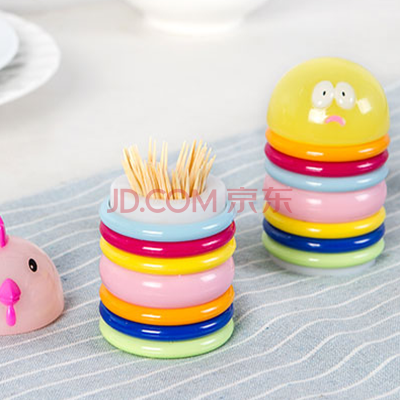 筷子 波点动物水果勺水果叉 创意卡通不锈钢餐