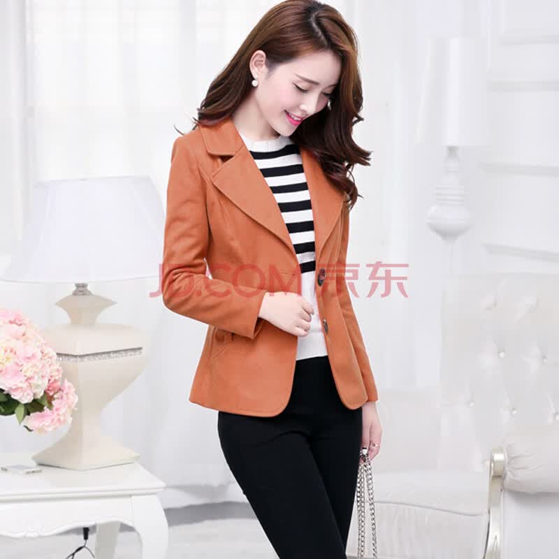 俏妮妃 2014秋冬新款秋装<em>女式外衣</em>休闲西服短