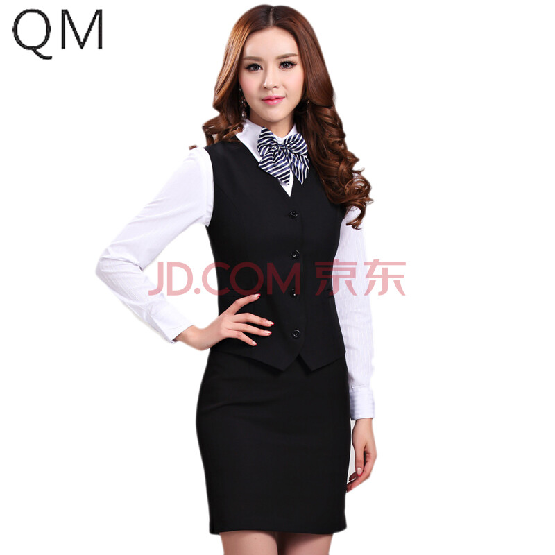 浅末高档商务职业女装工装文员银行酒店员工修