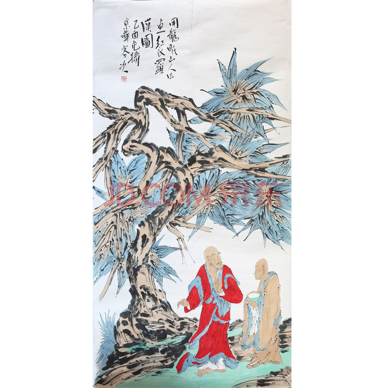 范扬《红衣罗汉图》