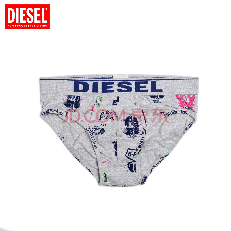 迪赛diesel 奢侈品男式内裤 印花三角内裤 男款 00cg3j00btm 00cg3j00