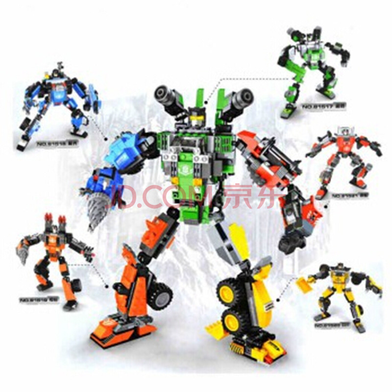 变积木变形金刚机器人