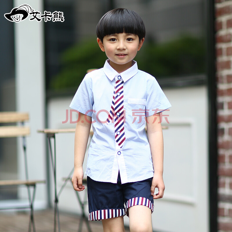 儿童套装2016夏季新款8-10-12岁男童女童短袖校服园服