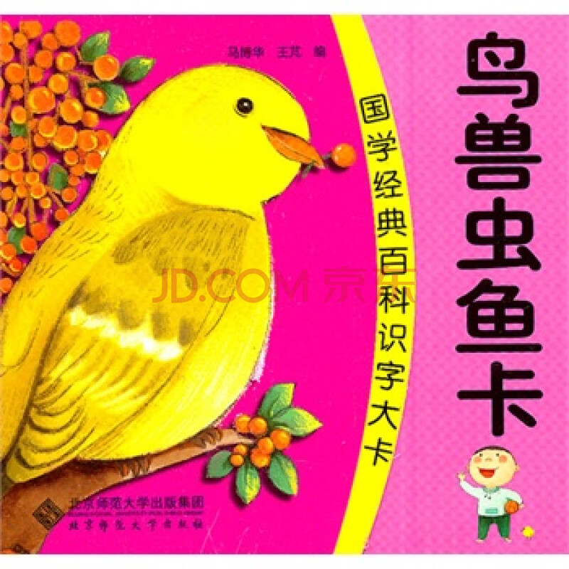 国学经典百科识字大卡 鸟兽虫鱼卡(大字大卡 好认好记