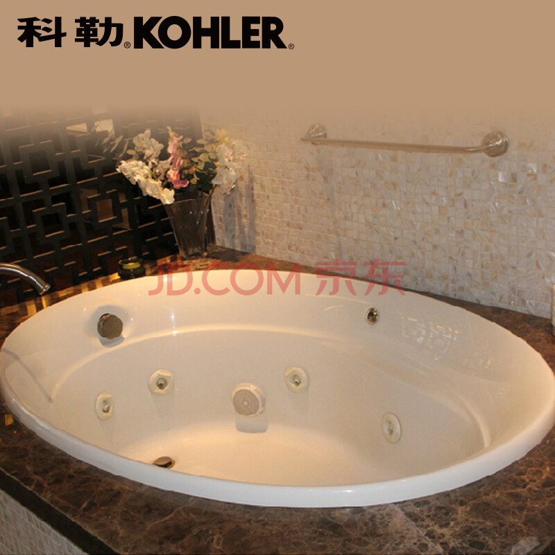 科勒(kohler)史瑞夫嵌入式亚克力泡泡浴缸k-1337t -g1-0