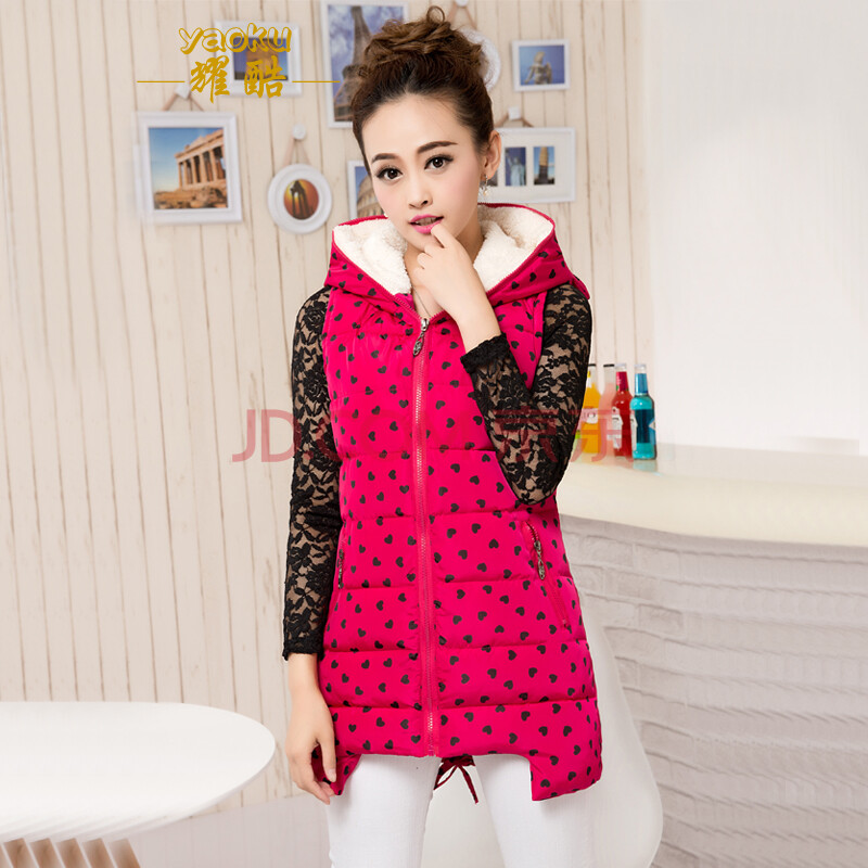 大码棉<em>马甲女春</em>秋冬韩版休闲<em>时尚</em>女士棉背心马