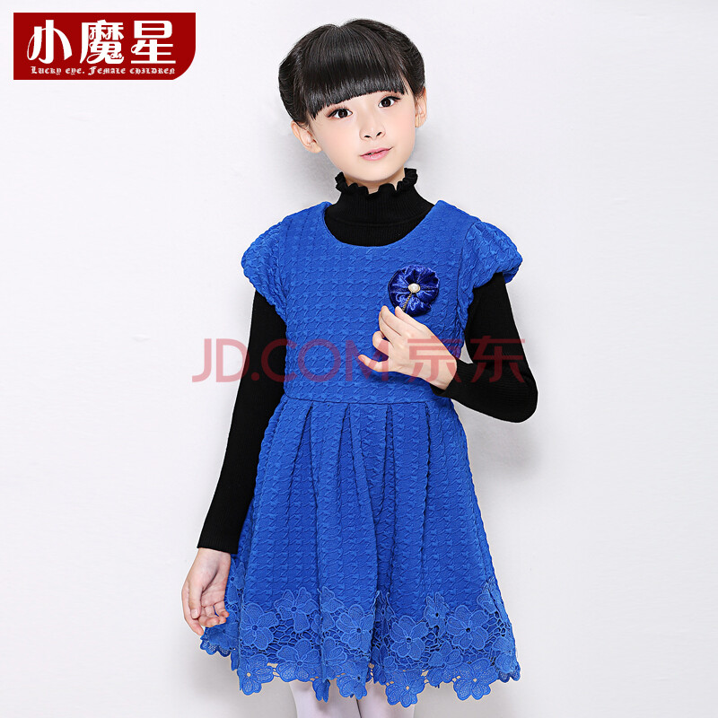 小魔星2014新款<em>秋冬</em>打底高领<em>毛衣</em>女<em>大童纯棉</em>