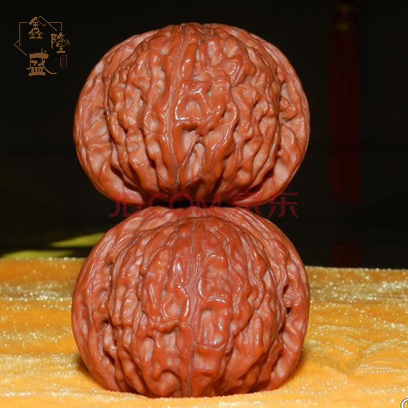 鑫隆盛 文玩核桃麻核桃白狮子头磨盘闷尖狮子头 35--40mm