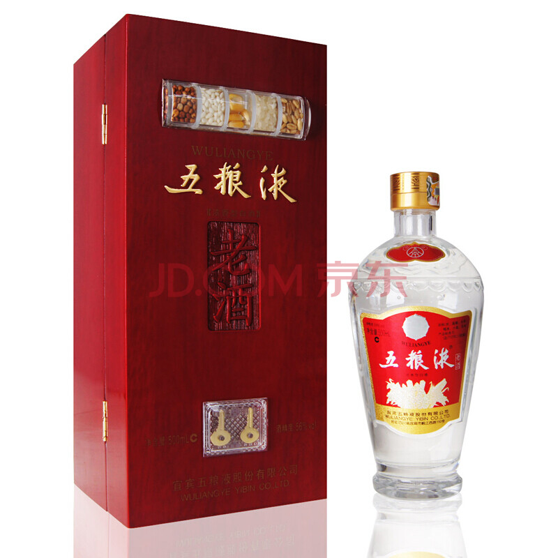 ÎåÁ¸Òº56¶ÈÊÕ²ØÀϾÆÄ¾ÖÆÀñºÐ×°500mL*1ºÐ(2009Äê-2012Äê³ö³§) 2009Äê