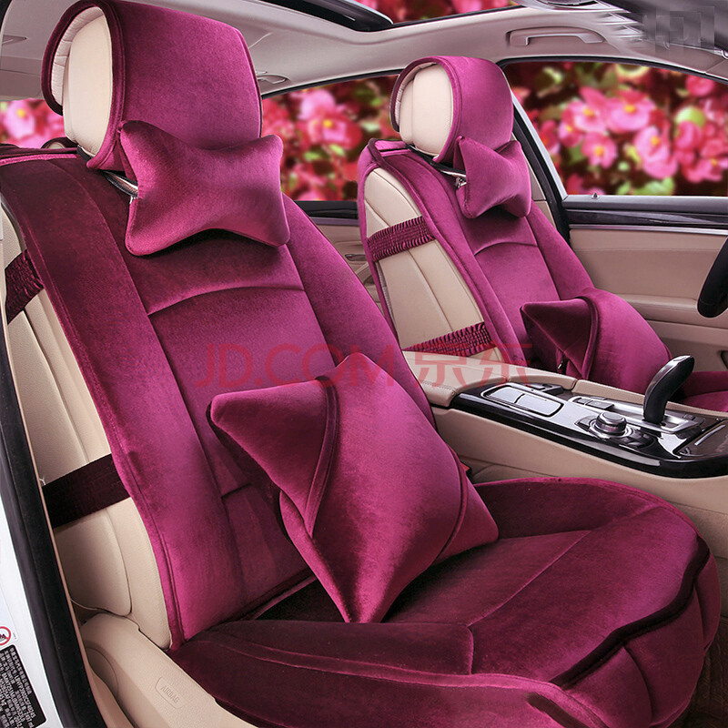纳图 汽车大包围定制韩国绒汽车坐垫 短毛绒座
