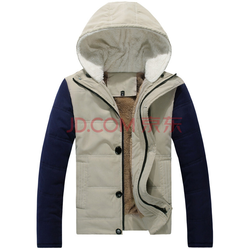 莎 2014秋冬男装新款 韩版情侣连帽棉衣 <em>男士</em>加