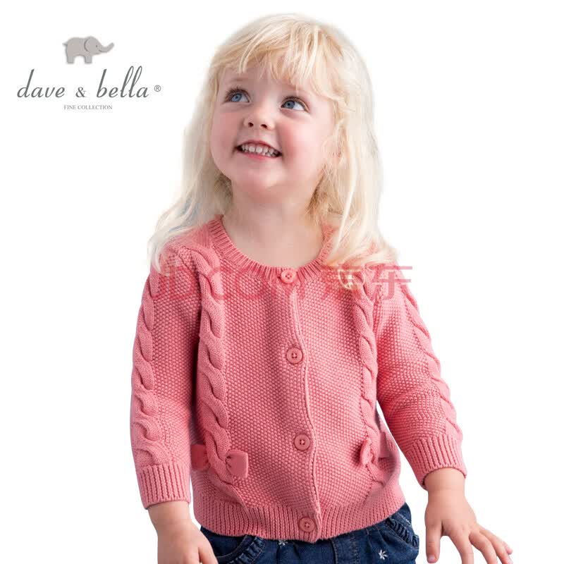 秋冬新款<em>婴儿</em>衣服纯棉针织<em>麻花</em>蝴蝶结<em>宝宝</em>保暖