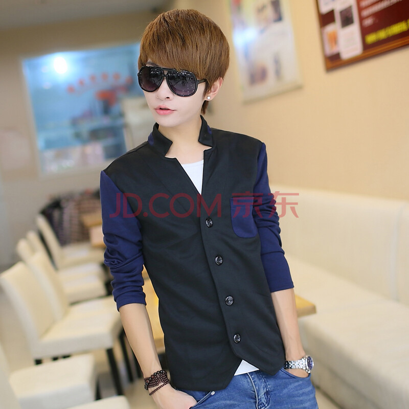 丹杰仕 2014春秋<em>男装外套</em>男款立领<em>开衫</em>卫衣男