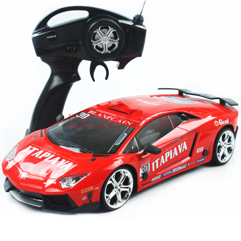 遥控合金赛车四驱漂移车兰博基尼高速迈凯轮跑车儿童玩具充电汽车模型