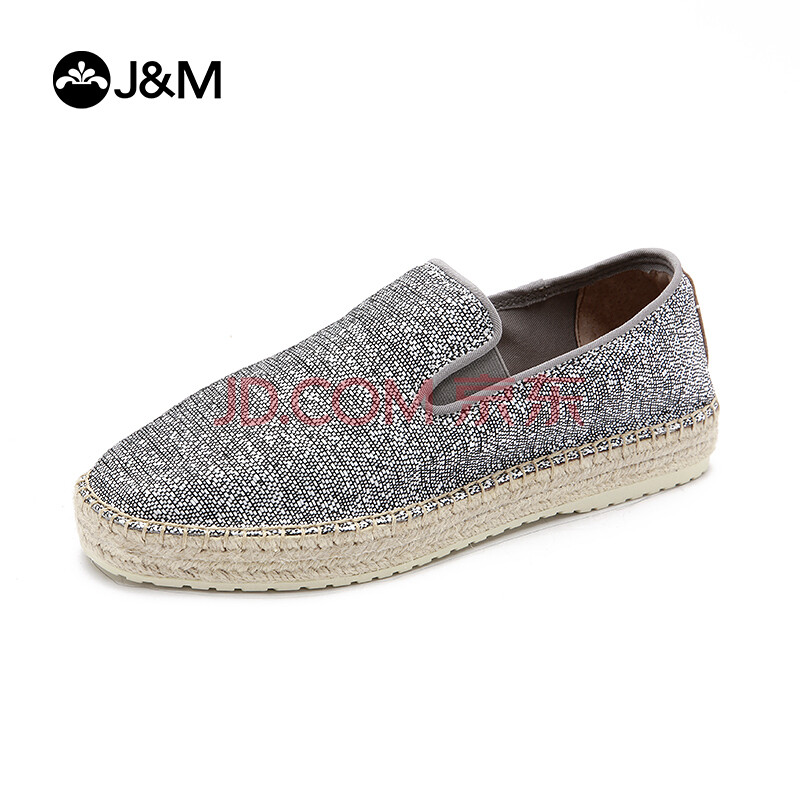 ¿ìÀÖÂêÀöJ&M ´º¼¾ÐÂÆ· µÍ°ïÁÁƬÄз«²¼Ð¬Æ½¸úÂéµ×ÐÝÏÐЬ×Ó59002M Ã×°×É« 40