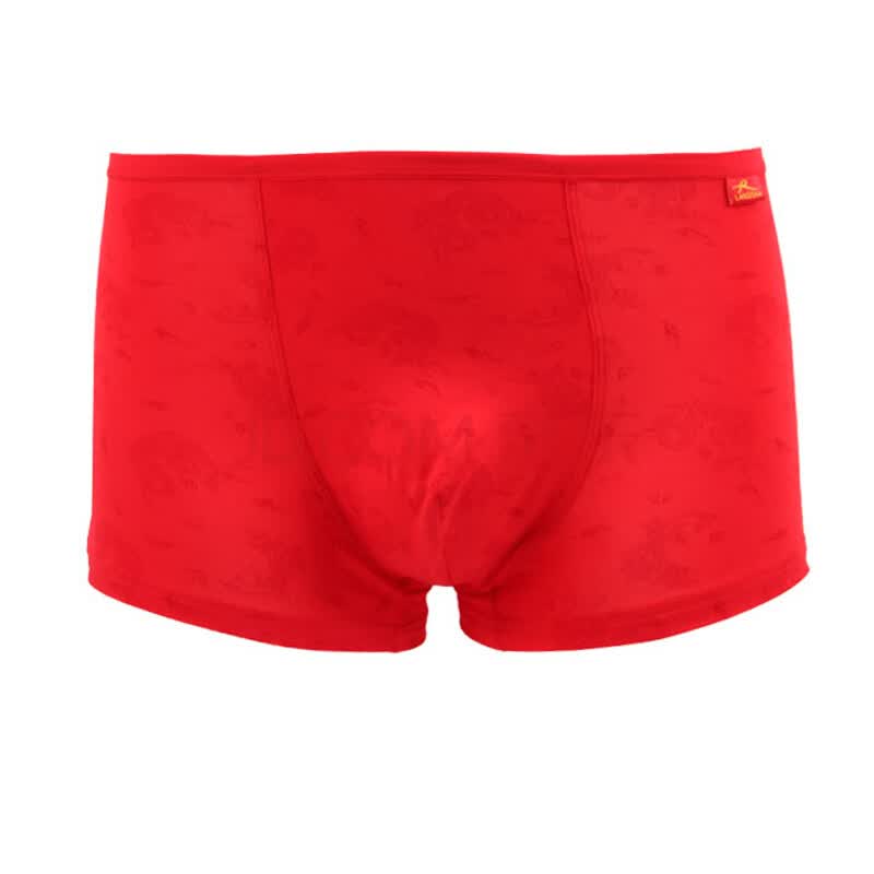 <em>浪莎</em>红<em>内裤</em>本命年<em>男</em>+竹炭纤维平角短裤