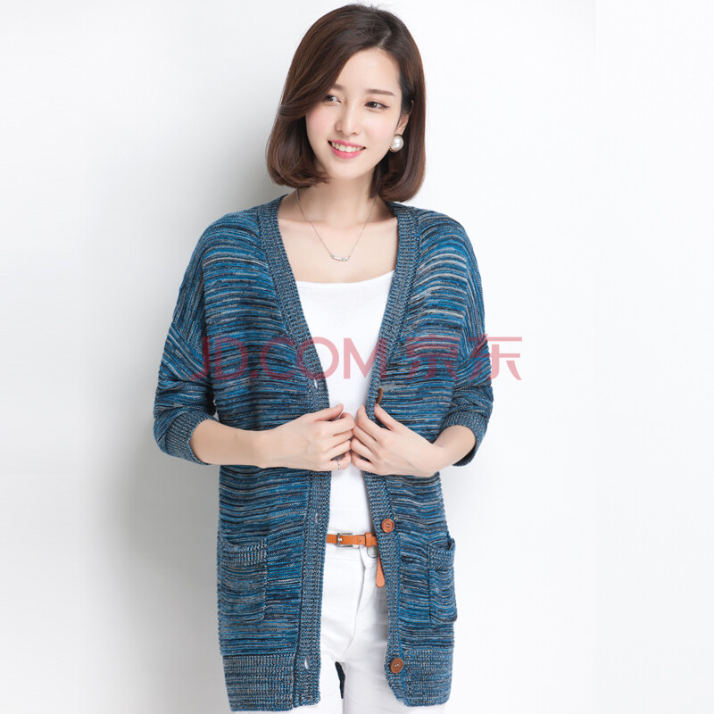 kesuoer<em>开衫</em>针织衫女中长款2014秋装<em>秋衣</em>长袖