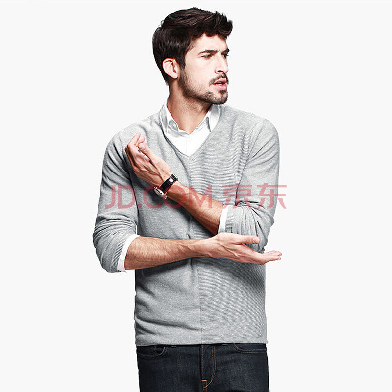 [包邮]Kuegou 极简风格 不对称<em>编织</em>纹路针织衫