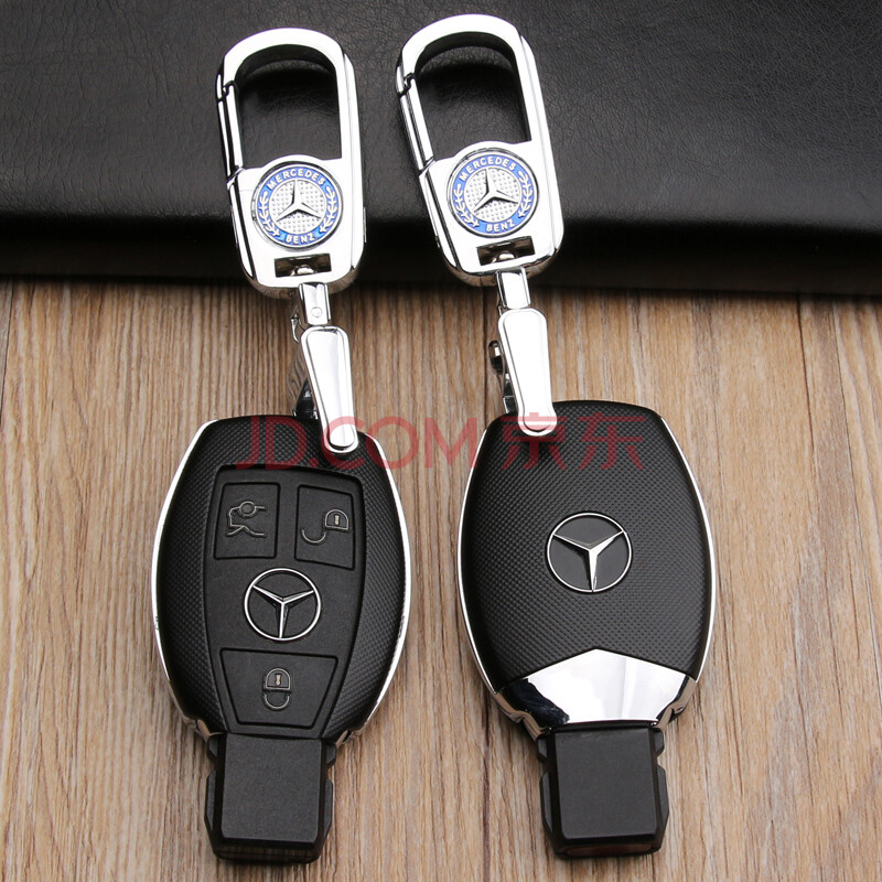 潜劲奔驰钥匙包glc300gla220260gle级320c200l汽车钥匙套扣壳磨砂面