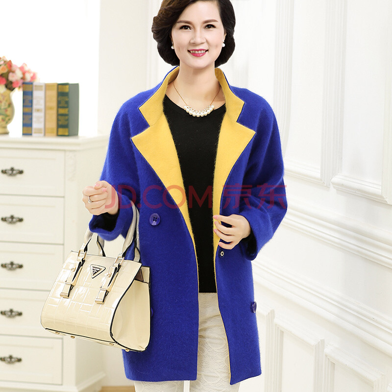 <em>南极人</em>中老年<em>女装</em>貂绒大衣 时尚大码<em>中年</em>妈妈