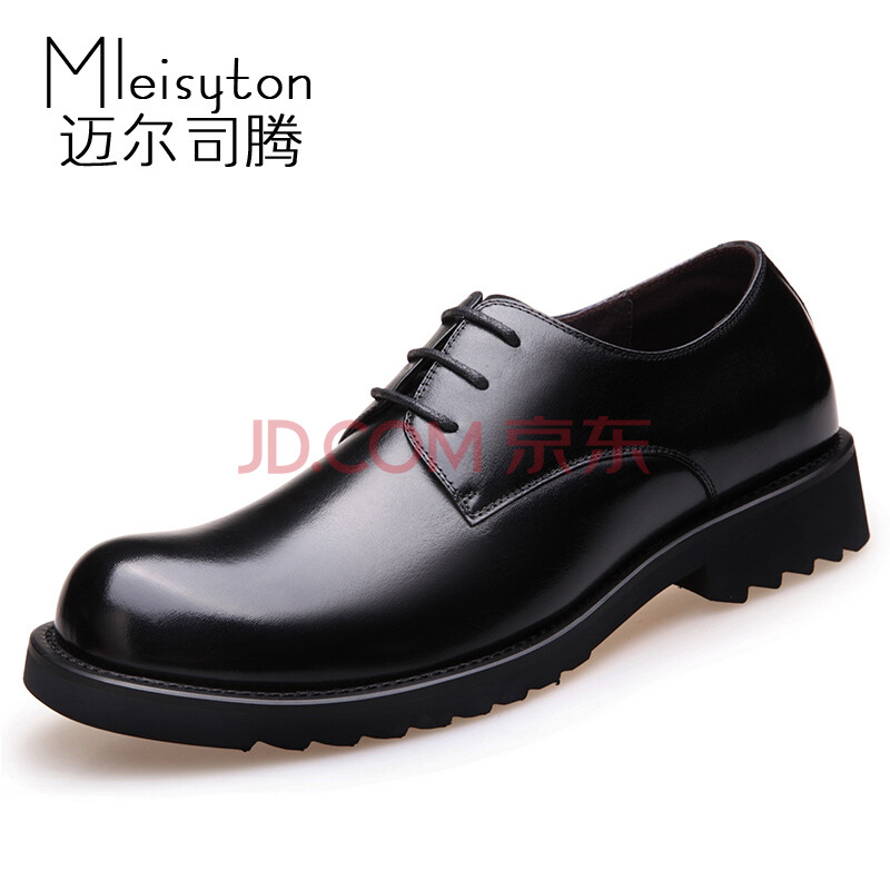Âõ¶û˾ÌÚ£¨Mleisyton£©Äпî»éЬÉÌÎñ´óͷƤЬÄÐÕæÆ¤Ê±Éг±Á÷´óÂëÓ¢Â×Ô²Õý×°ÄÐЬ¿í°æ ºÚÉ«-µ¥Ð¬ 37