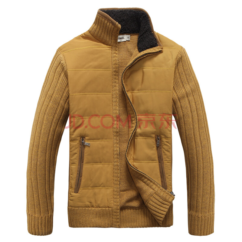 神州骆驼男装正品<em>开衫羊毛衫</em> 秋冬新品加厚保