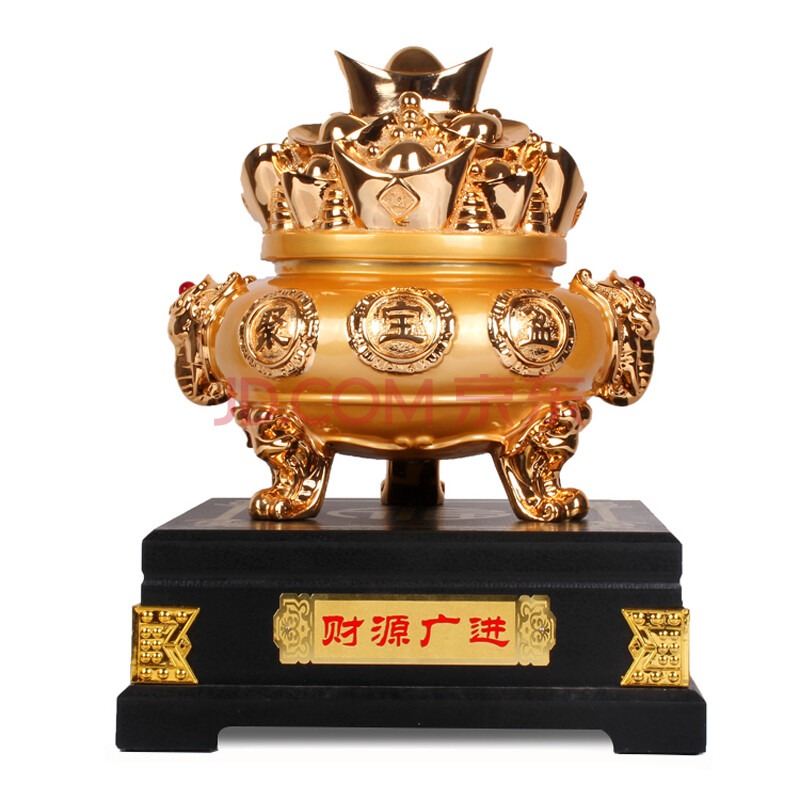 金大华威 店铺开业礼物开店开张礼品开光聚宝盆摆件大号招财金元宝
