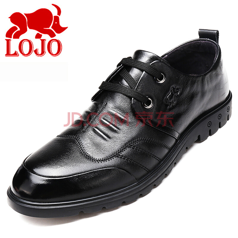 LOJO´óÂë¶¨ÖÆÐ¬ÉÌÎñÐÝÏÐÆ¤Ð¬ÄÐÍ·²ãÅ£Æ¤Í¸ÆøÈíµ×ÐÝÏÐЬ46ÂëÄÐF1756 ºÚÉ« 48