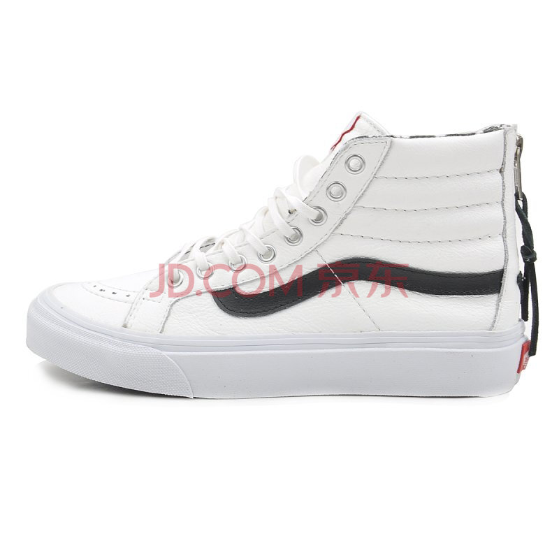 <em>Vans 女士</em> VN-0XH8DU2 潮牌高帮硫化鞋 白色