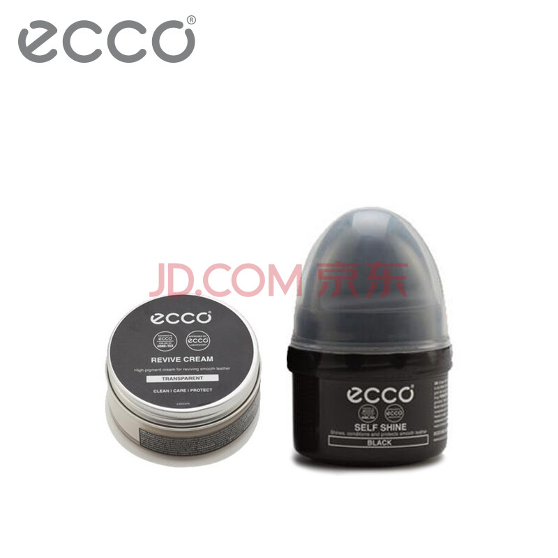 ECCO愛步 光皮套組(光亮)黑色/無色 黑色