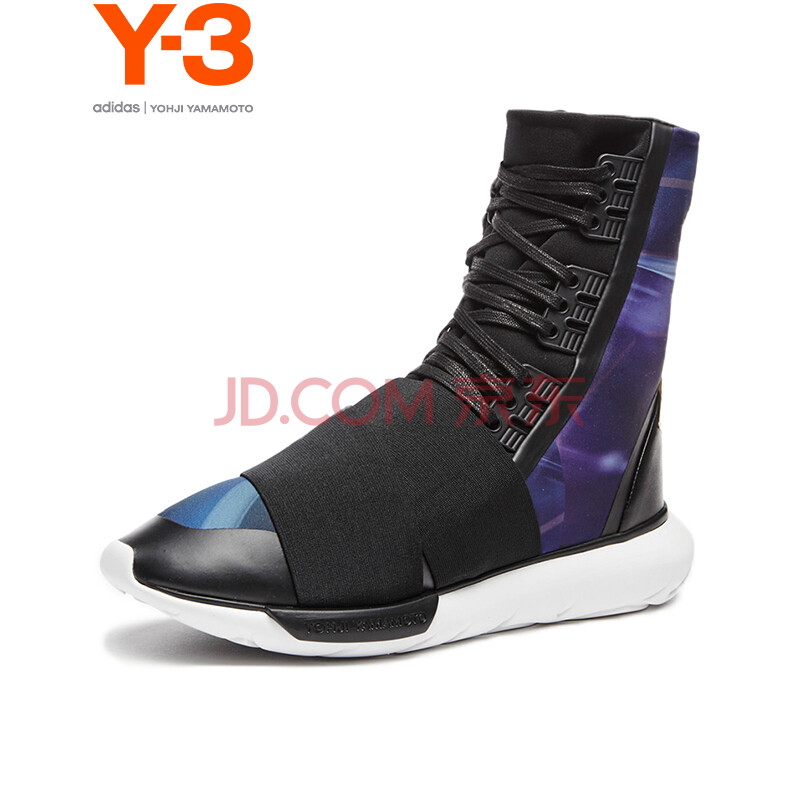 Y-3 ɽ±¾Ò«Ë¾ »Ã²ÊÀ¶¸ß°ïÎäʿѥ ¸ß°ïÐÝÏÐÄÐЬ 25-BY2630 ºÚÉ« UK8.5 42 2/3
